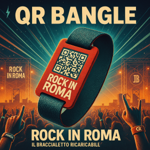 QR Bangle – Rock in Roma’s Rechargeable Wristband